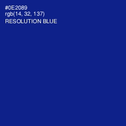 #0E2089 - Resolution Blue Color Image